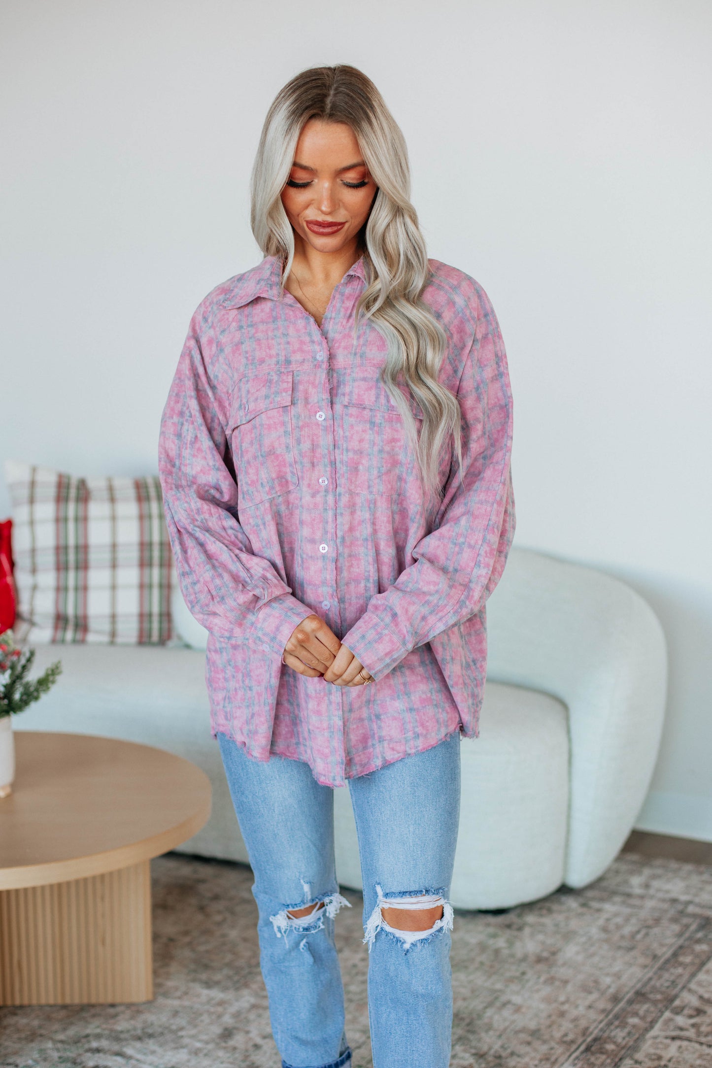 Amrie Flannel Top