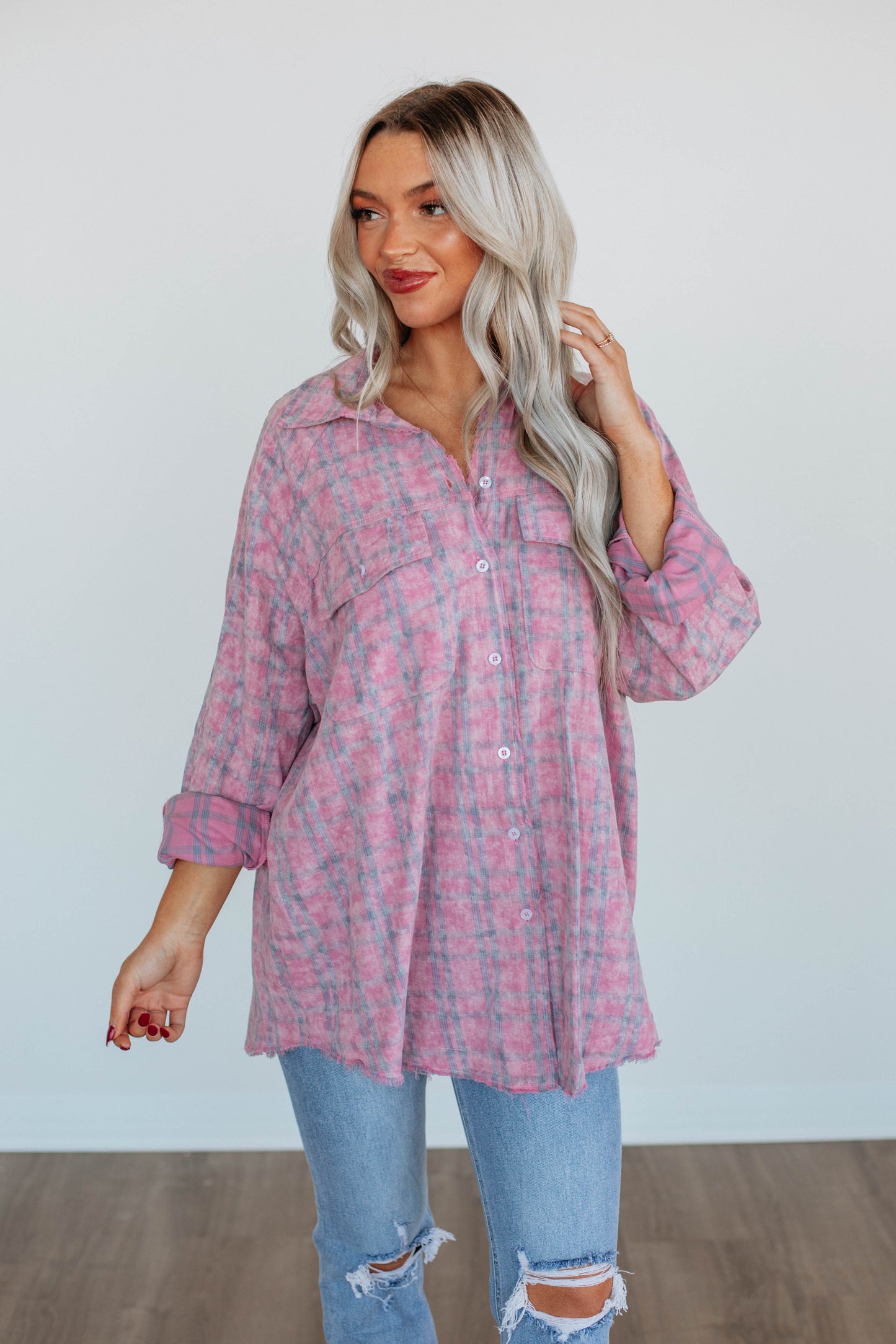 Amrie Flannel Top