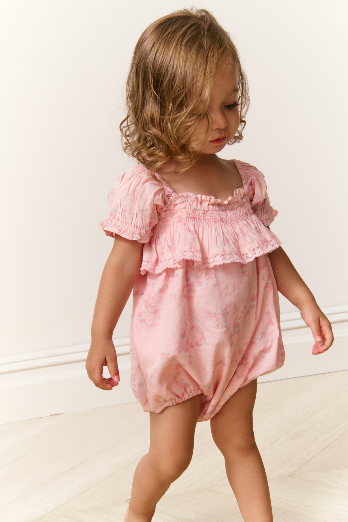 Baby Carlita Luna Rosa Fleur Pinafore