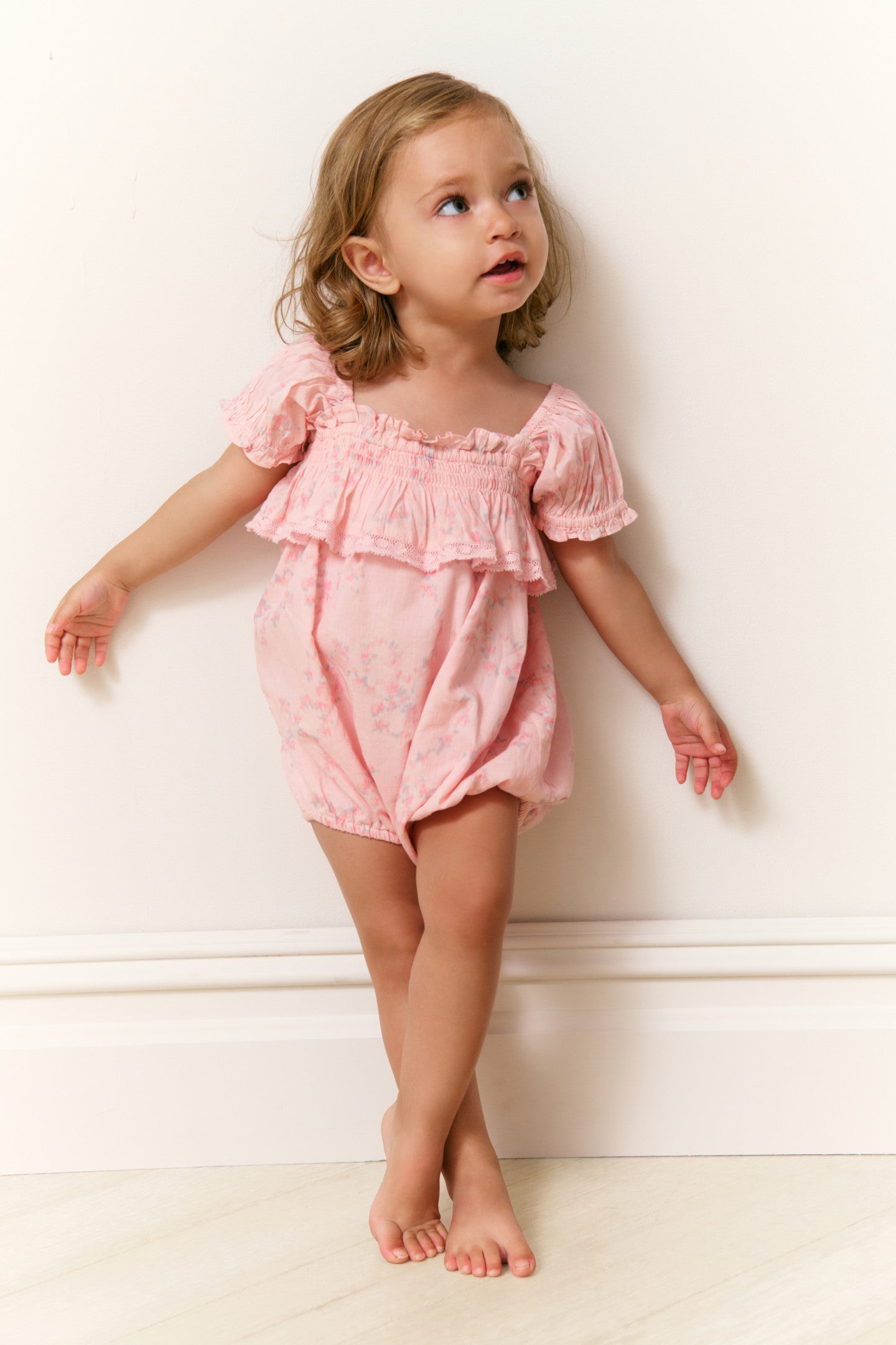 Baby Carlita Luna Rosa Fleur Pinafore