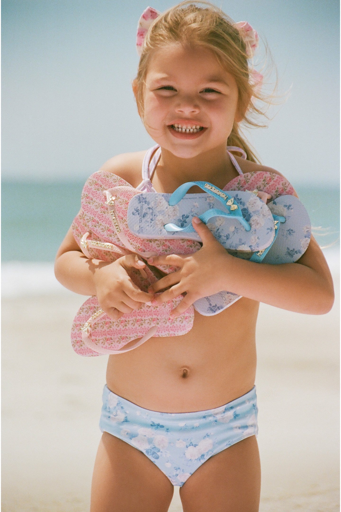 LoveShackFancy x havaianas Girls Whisper Blue Flip Flops